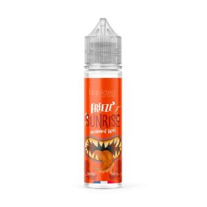Flacon d’e-liquide Freeze Sunrise Orange de Liquideo – mélange fruité frais à l’orange, fraise et menthol