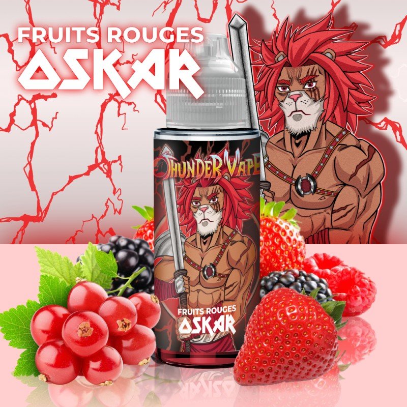 Oskar Thunder Vape 100ml E-liquid – Bacche rosse intense e fresche