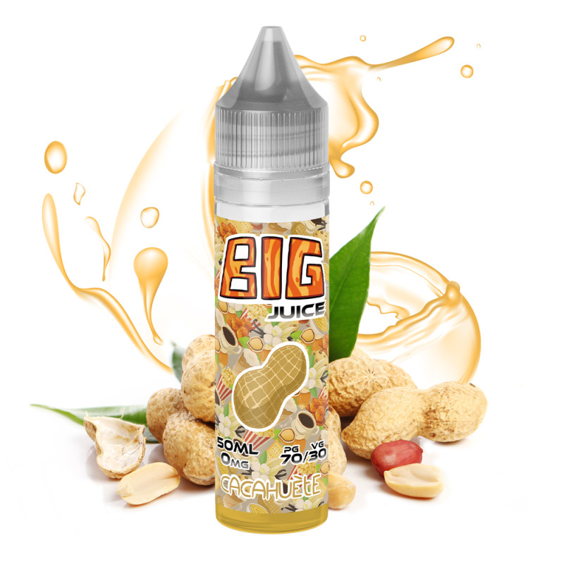 E-liquide Cacahuètes Big Juice 50ml – Gourmandise noisette & peanut
