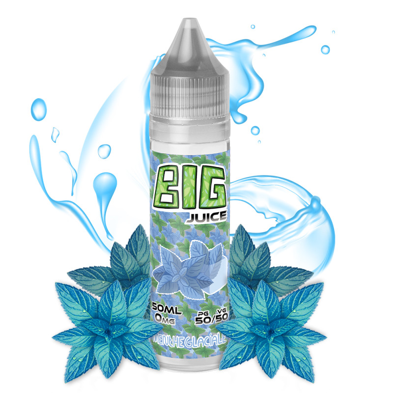 E-liquide Menthe Glaciale Big Juice 50ml – Fraîcheur extrême pour sensations fortes