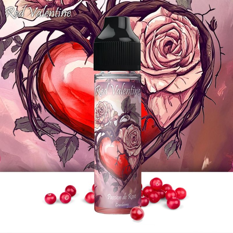 E-liquide Passion de Rose 50ml Red Valentine – Cranberry Frais & Douceur Florale