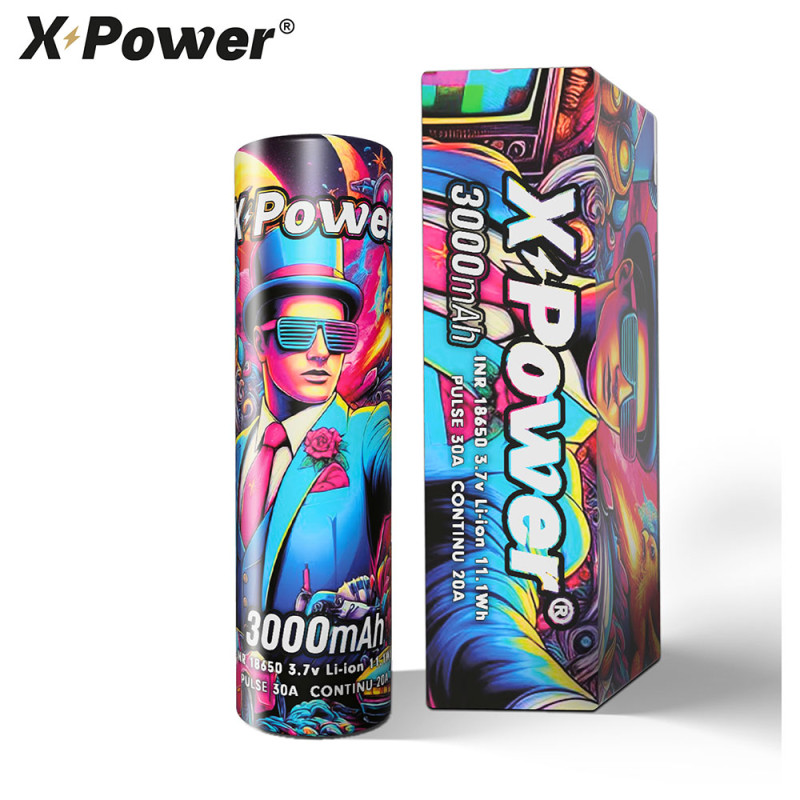 Accu 18650 X Power 3000mAh – 30A | Puissant, fiable et sécurisé pour vos mods