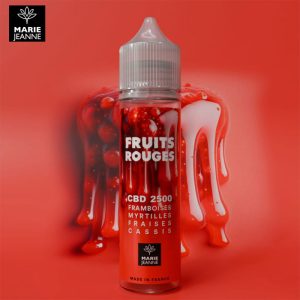 Fruits Rouges CBD 50ml Marie Jeanne – 1500mg ou 2500mg | E-liquide Relaxant Sans THC