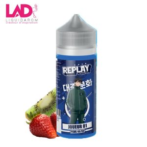 E-liquide Joueur 01 100 ml – Fraise, Kiwi & Grenade | Replay LiquidArom