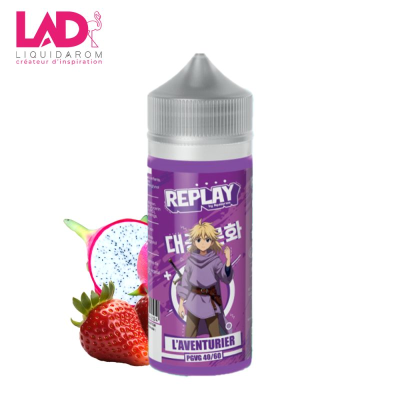 L’Aventurier 100 ml – Replay LiquidArom | Fruit du Dragon & Fraise
