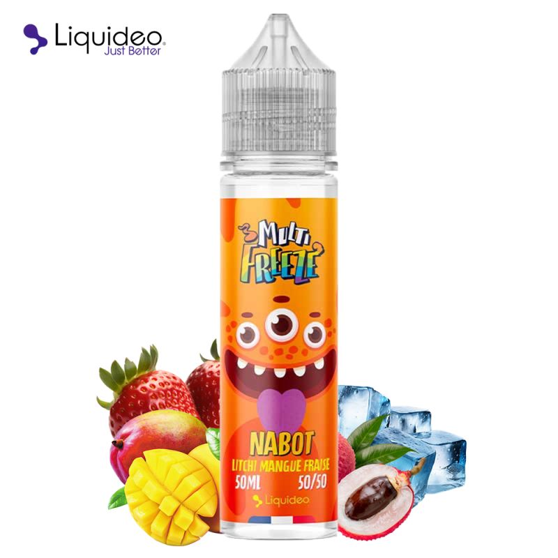 E-liquide Nabot Multi Freeze 50 ml – Fraise, Mangue & Litchi | Frais