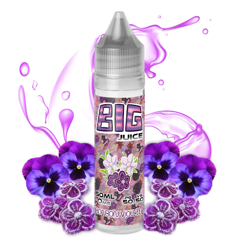 E-liquide Violette Big Juice 50ml – Bonbon floral doux et parfumé