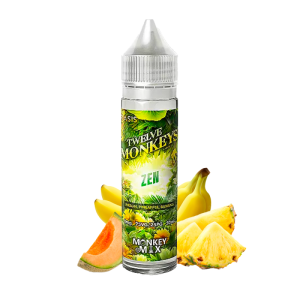 Zen 50ml – E-liquide Fruité Melon Ananas Banane | Twelve Monkeys