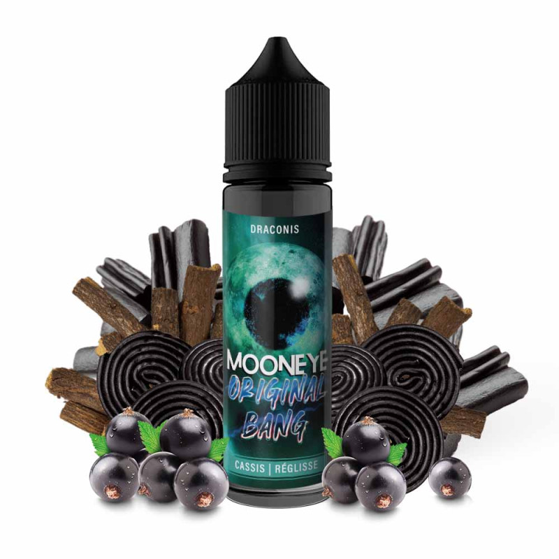 Original Bang : Draconis 50ml – Mooneye | Cassis, Réglisse, Fraîcheur | E-liquide 50/50 PG/VG