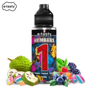 Un 100ml – Numbers #1 Rubis by E.Tasty – Fruitée & Sucrée | 100ml PG/VG 40/60